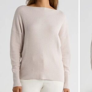 T Tahari Boat Neck Dolman Sleeve Sweater